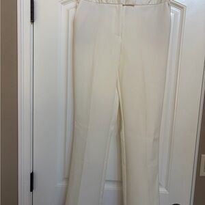 Rachel Zoe Ivory Straight-Leg Trousers